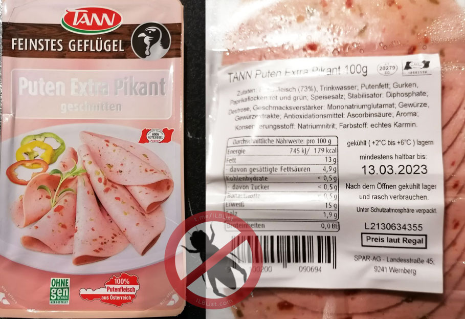 Putenwurst Extra Pikant geschnitten - TANN