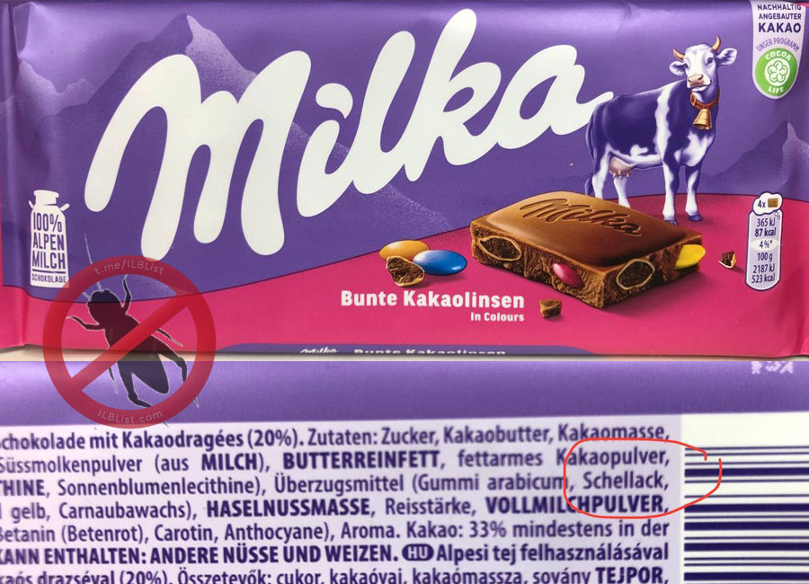 Milka Schokolade - Bunte Kakaolinsen